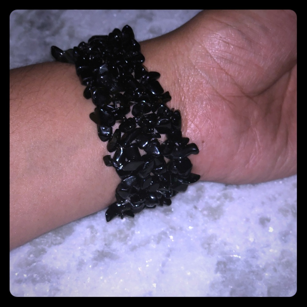 Black obsidian bracelet